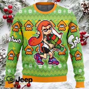 Inkling Splatoon Ugly Christmas Sweater