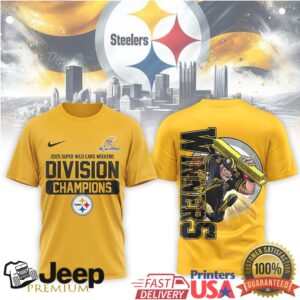 Steelers 2025 Super Wild Card Weekend Division Champions 3D T Shirts