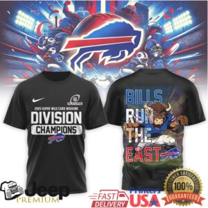 Buffalo Bills 2025 Super Wild Card Weekend Division Champions 3D T shirts
