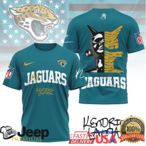 Jacksonville Jaguars Official NFL Kendrick Lamar Fan 3D Shirt