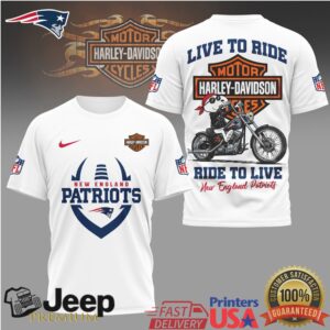 New England Patriots Official NFL Snoopy Harley Davidson 3D Shirt New England Patriots Official NFL Snoopy Harley Davidson 3D Shirt