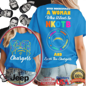 Los Angeles Chargers Official NFL x New Kids on the Block Fan 3D Shirt