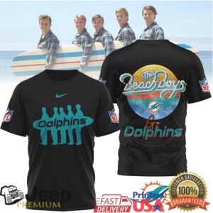 Miami Dolphins Official NFL The Beach Boys 3D Shirt