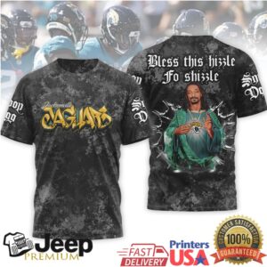 Jacksonville Jaguars Official NFL Snoop Dogg Bless this hizzle fo shizzle 3D Shirt Jacksonville Jaguars Official NFL Snoop Dogg Bless this hizzle fo shizzle 3D Shirt