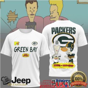 Green Bay Packers Official NFL Funny Beavis and Butt Head Shirt