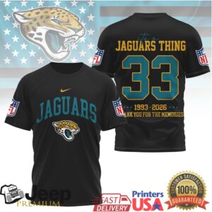 Jacksonville Jaguars Official NFL Legacy 3D Shirt