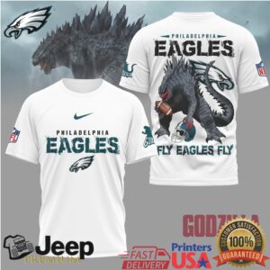 Philadelphia Eagles Official NFL Godzilla Football Shirt