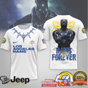 Los Angeles Rams Official NFL Black Panther 3D Shirt