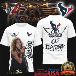 Aerosmith Steven Tyler Houston Texans Nfl Fan Tshirt
