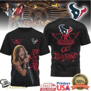 Aerosmith Steven Tyler Houston Texans Nfl Fan Tshirt