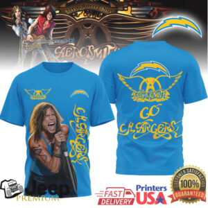 Aerosmith Steven Tyler La Chargers Nfl Fan Tshirt Aerosmith Steven Tyler La Chargers Nfl Fan Tshirt