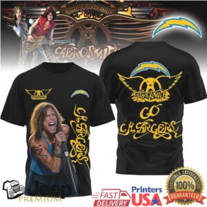 Aerosmith Steven Tyler La Chargers Nfl Fan Tshirt