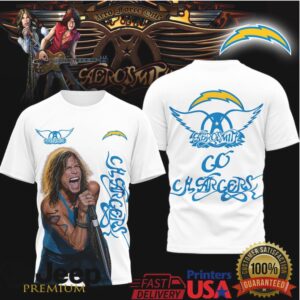 Aerosmith Steven Tyler La Chargers Nfl Fan Tshirt