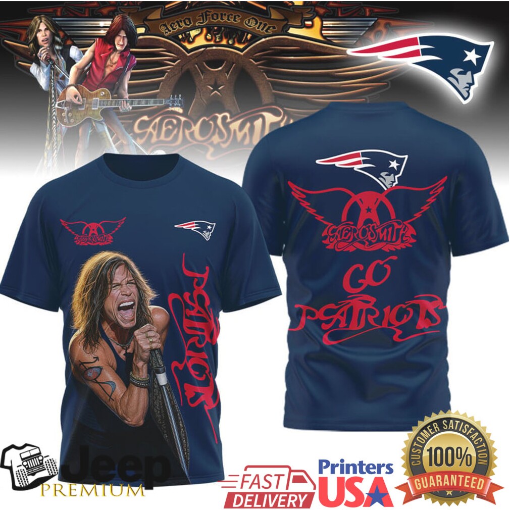 Aerosmith Steven Tyler New England Patriots Nfl Fan Tshirt Aerosmith Steven Tyler New England Patriots Nfl Fan Tshirt
