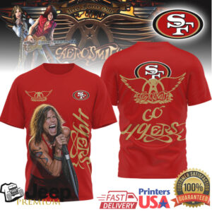 Aerosmith Steven Tyler San Francisco 49Ers Tshirt Aerosmith Steven Tyler San Francisco 49Ers Tshirt