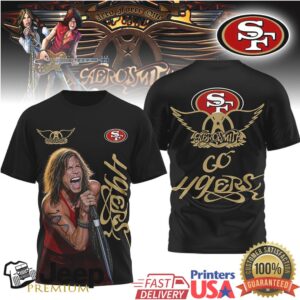 Aerosmith Steven Tyler San Francisco 49Ers Tshirt