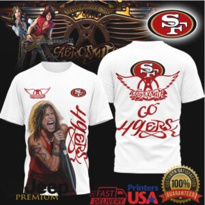 Aerosmith Steven Tyler San Francisco 49Ers Tshirt