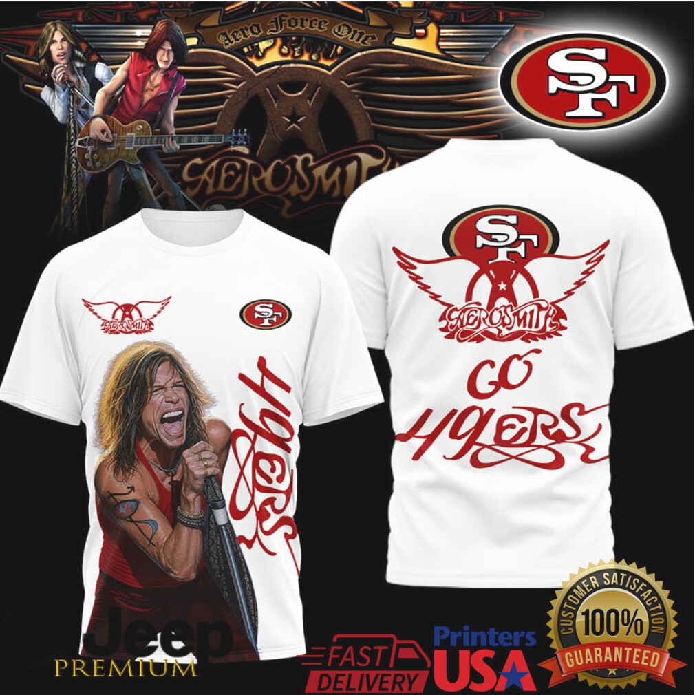 Aerosmith Steven Tyler San Francisco 49Ers Tshirt Aerosmith Steven Tyler San Francisco 49Ers Tshirt