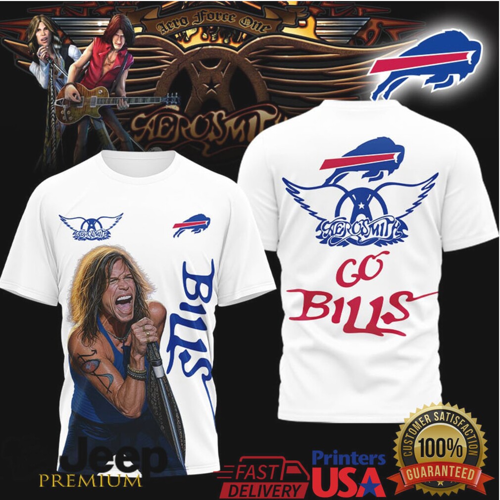 Aerosmith Steven Tyler X Buffalo Bills Go Bills T Shirt Aerosmith Steven Tyler X Buffalo Bills Go Bills T Shirt