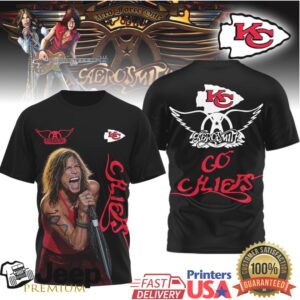 Aerosmith Steven Tyler X Kansas City Chiefs Go Chiefs T Shirt