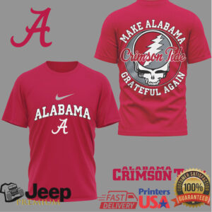 Alabama Crimson Tide Official NCAA Grateful Game Day 3D Shirt