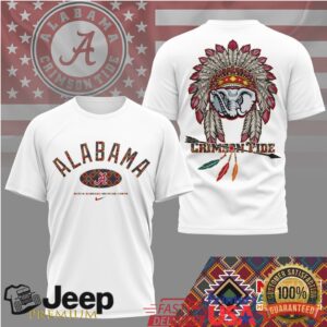 Alabama Crimson Tide Official NCAA Native American Heritage Month 3D Shirt