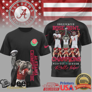 Alabama Crimson Tide Official NCAA Rose Bowl Champions 3D Shirt Alabama Crimson Tide Official NCAA Rose Bowl Champions 3D Shirt