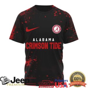 Alabama Crimson Tide Official NCAA Skeleton Halloween 3D Shirt