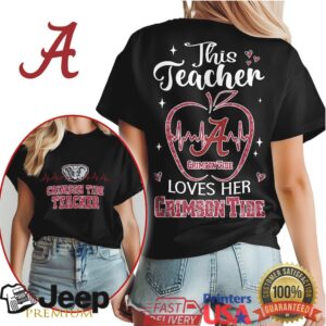 Alabama Crimson Tide Official Teacher Appreciation Month Women's Shirt