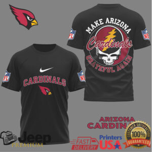 Arizona Cardinals Make Arizona Grateful Again Bolt Skull T Shirt Arizona Cardinals Make Arizona Grateful Again Bolt Skull T Shirt