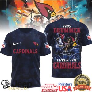Arizona Cardinals Official NFL Drummer 3D Shirt