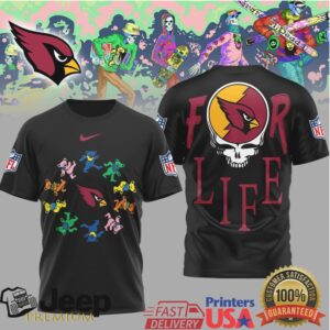 Arizona Cardinals Official NFL Grateful Dead For Life 3D Shirt Arizona Cardinals Official NFL Grateful Dead For Life 3D Shirt