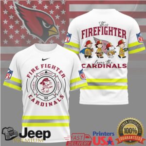 Arizona Cardinals Official NFL Snoopy Firefighter 3D Shirt