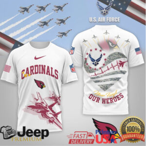 Arizona Cardinals Official NFL US Air Force 3D Shirt