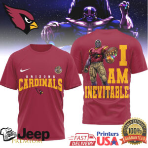 Arizona Cardinals Thanos I Am Inevitable T Shirt Arizona Cardinals Thanos I Am Inevitable T Shirt