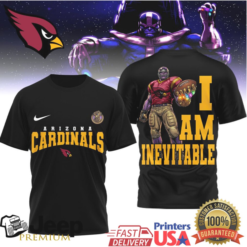 Arizona Cardinals Thanos I Am Inevitable T Shirt Arizona Cardinals Thanos I Am Inevitable T Shirt