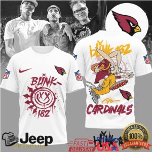 Arizona CardinalsOfficial NFL Blink 182 3D Shirt