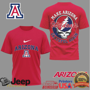 Arizona Wildcats Official NCAA Grateful Game Day 3D Shirt