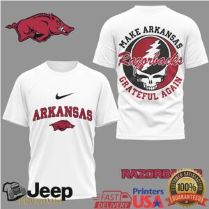 Arkansas Razorbacks Official NCAA Grateful Game Day 3D Shirt