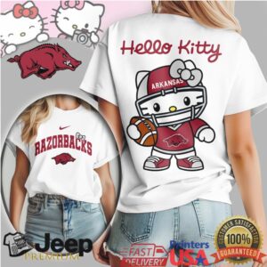 Arkansas Razorbacks Official NCAA Hello Kitty Women's Shirt