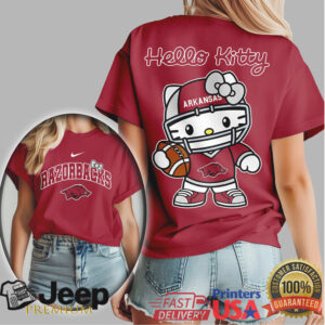 Arkansas Razorbacks Official NCAA Hello Kitty Women's Shirt