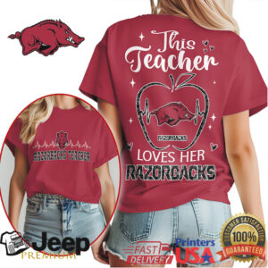 Arkansas Razorbacks Official Teacher Appreciation Month Women's Shirt