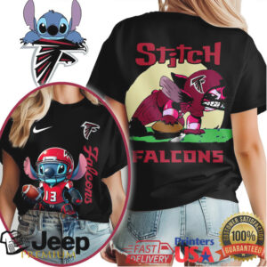 Atlanta Falcons NFL Stitch Charging 3D Shirt Atlanta Falcons NFL Stitch Charging 3D Shirt