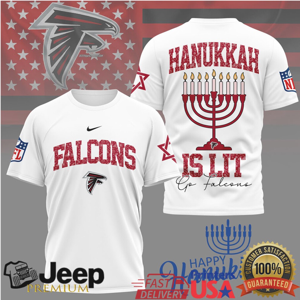 Atlanta Falcons Official NFL Happy Hanukkah 3D Shirt Atlanta Falcons Official NFL Happy Hanukkah 3D Shirt