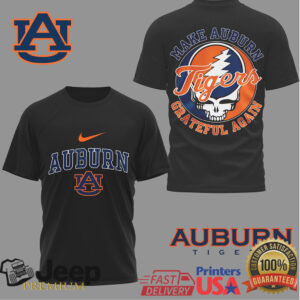 Auburn Tigers Official NCAA Grateful Game Day 3D Shirt