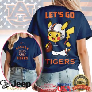 Auburn Tigers Official NCAA Pokemon Fan 3D Shirt Auburn Tigers Official NCAA Pokemon Fan 3D Shirt