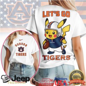 Auburn Tigers Official NCAA Pokemon Fan 3D Shirt