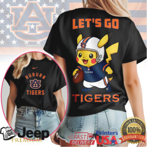 Auburn Tigers Official NCAA Pokemon Fan 3D Shirt
