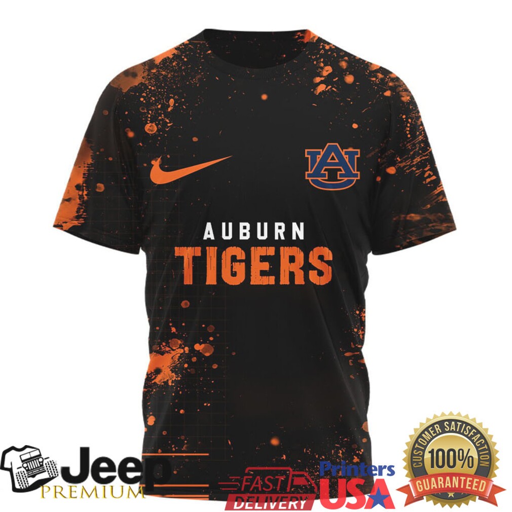 Auburn Tigers Official NCAA Skeleton Halloween 3D Shirt Auburn Tigers Official NCAA Skeleton Halloween 3D Shirt