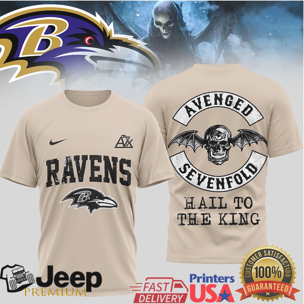 Avenged Sevenfold x Baltimore Ravens Hail To The King T Shirt Avenged Sevenfold x Baltimore Ravens Hail To The King T Shirt
